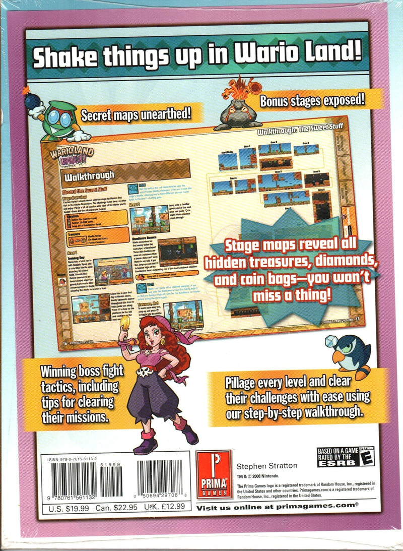 Wario Land Shake It!: Prima Official Game Guide,Used