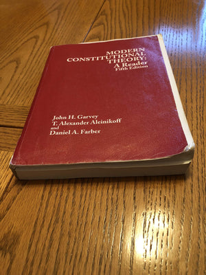 Modern Constitutional Theory: A Reader 5th Edition,New