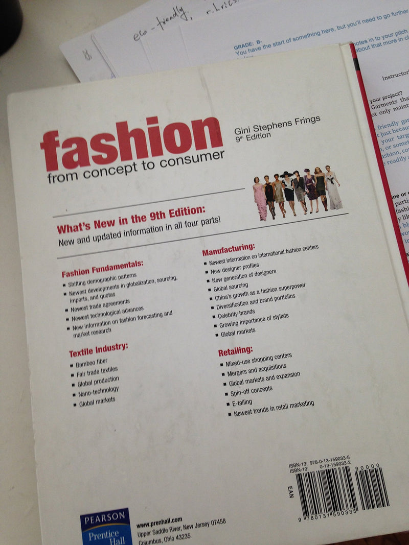 Fashion: From Concept to Consumer (9th Edition),New