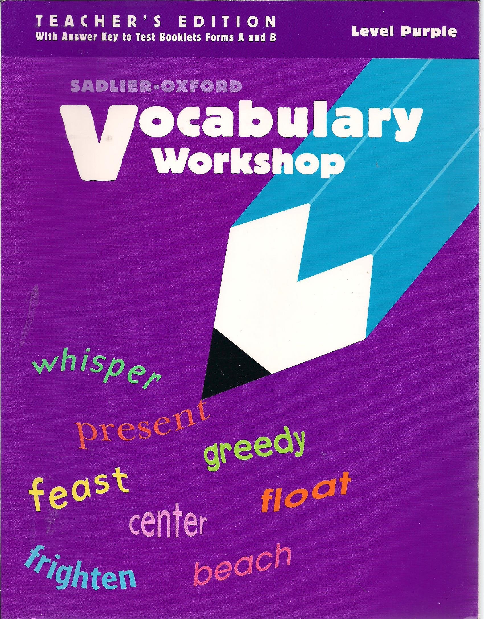 Vocabulary Workshop, Level Purple, Teacher's Edition,Used
