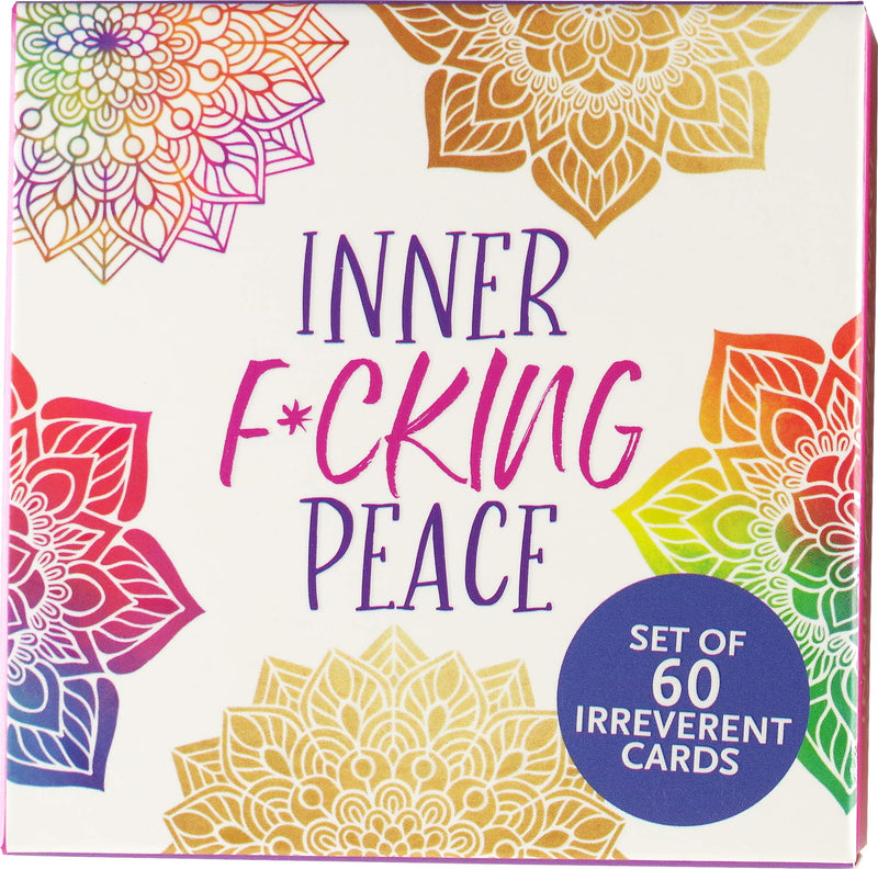 Inner Fucking Peace Motivational Card Deck (60 Pack),New