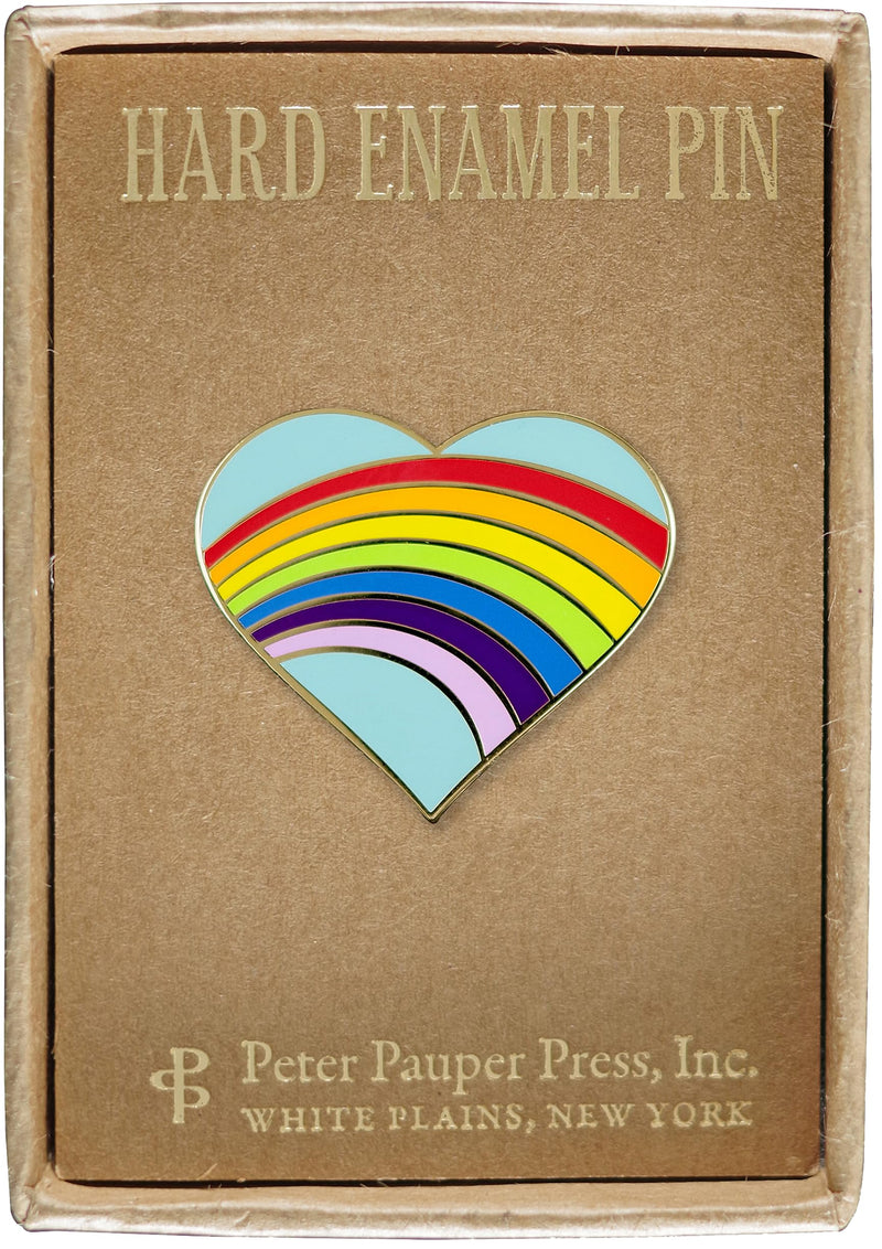 Rainbow HeartHard Enamel Pin (Cloisonne Pin),Used