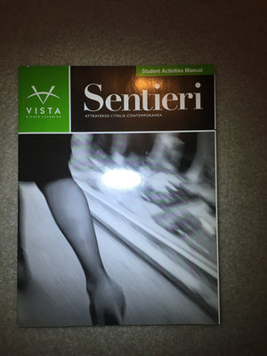 Sentieri: Attraverso L'italia Contemporanea, Student Activities Manual,Used