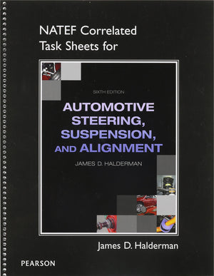 NATEF Correlated Job Sheets for Auto Steering, Suspension, Alignment,Used