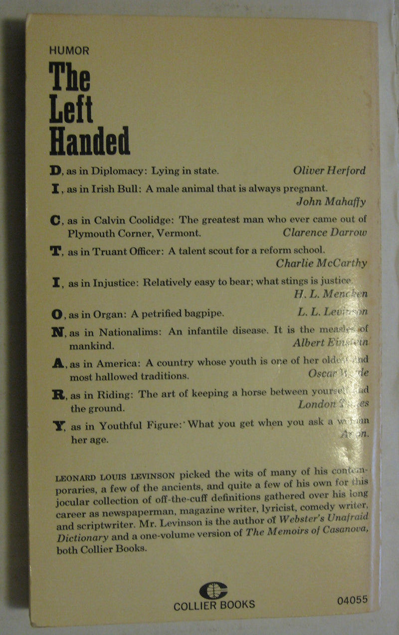 Left Handed Dictionary,New