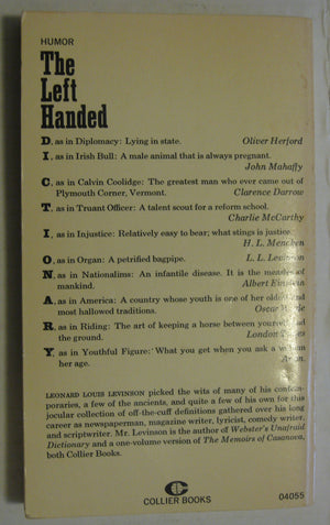 Left Handed Dictionary,Used