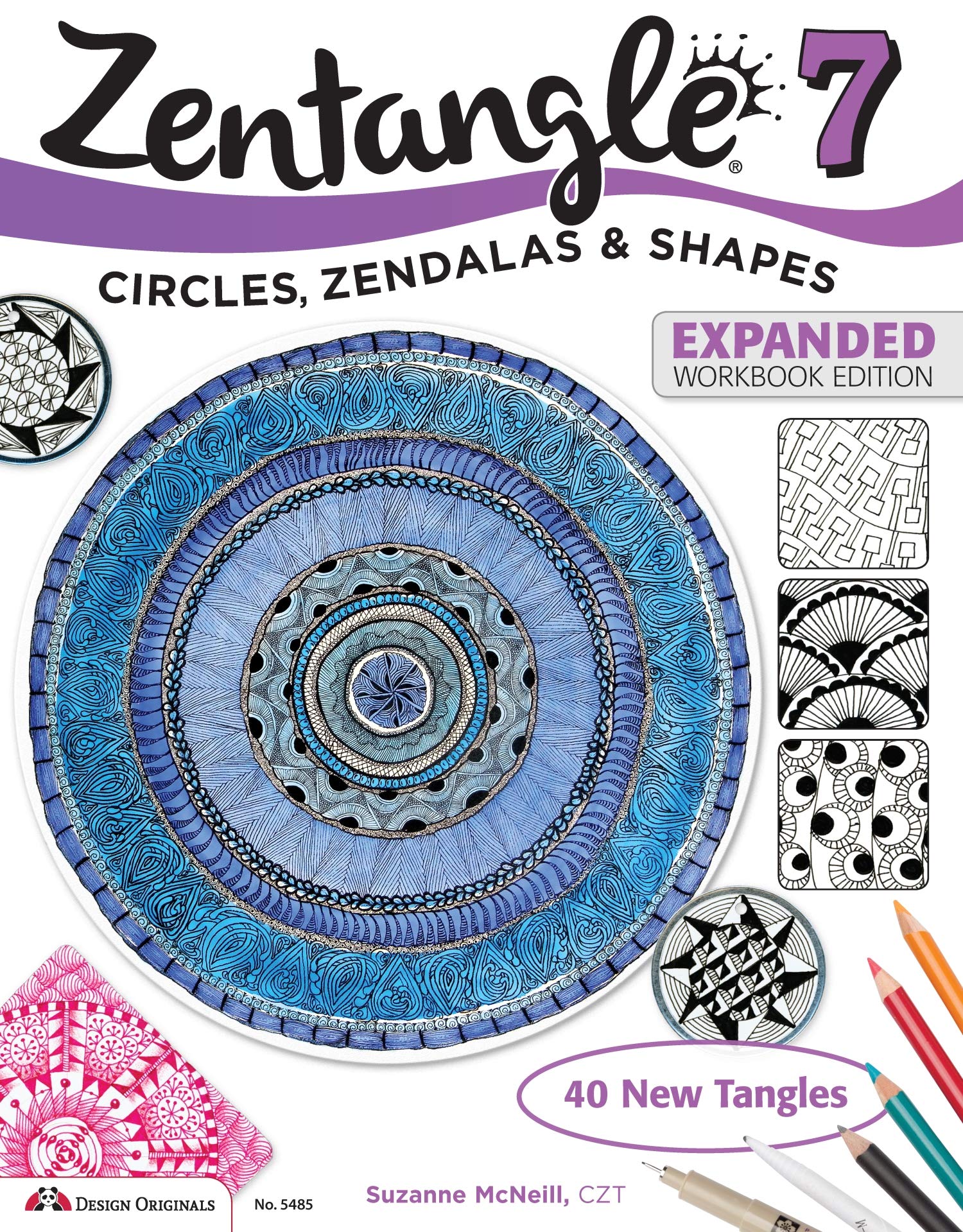 Zentangle 7, Expanded Workbook Edition: Circles, Zendalas & Shapes (Design Originals) 40 Original Tangles, Zen Mandalas, Easy Te,Used