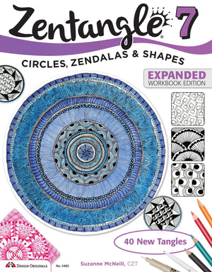 Zentangle 7, Expanded Workbook Edition: Circles, Zendalas & Shapes (Design Originals) 40 Original Tangles, Zen Mandalas, Easy Te,Used