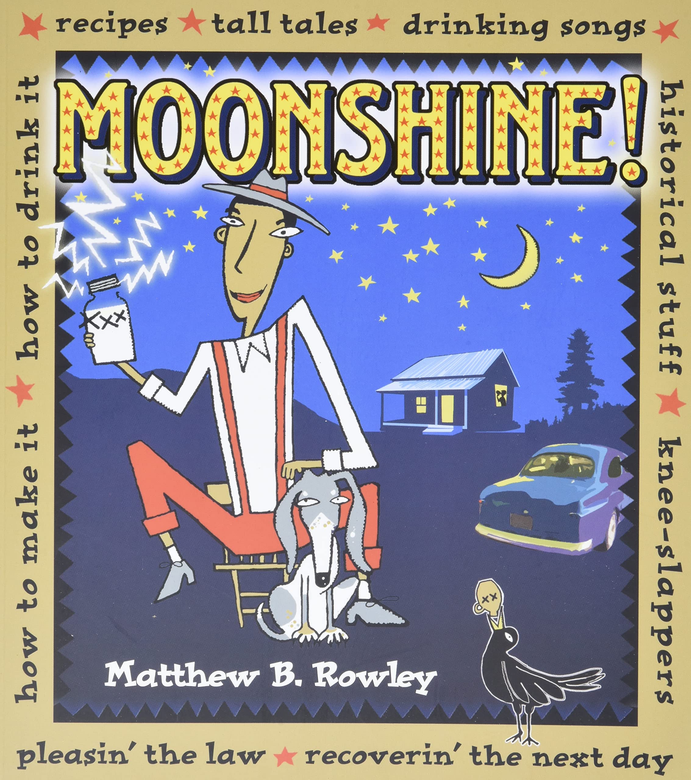 Moonshine!: Recipes * Tall Tales * Drinking Songs * Historical Stuff * Kneeslappers * How To Make It * How To Drink It * Pleasi