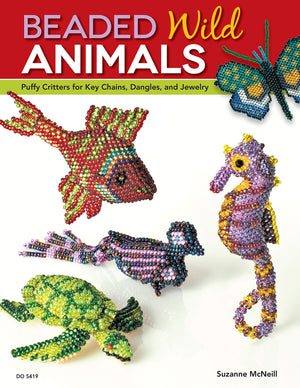 Beaded Wild Animals: Puffy Critters for Key Chains, Dangles, and Jewelry (Design Originals) 10 Projects include Butterflies, Hum,Used