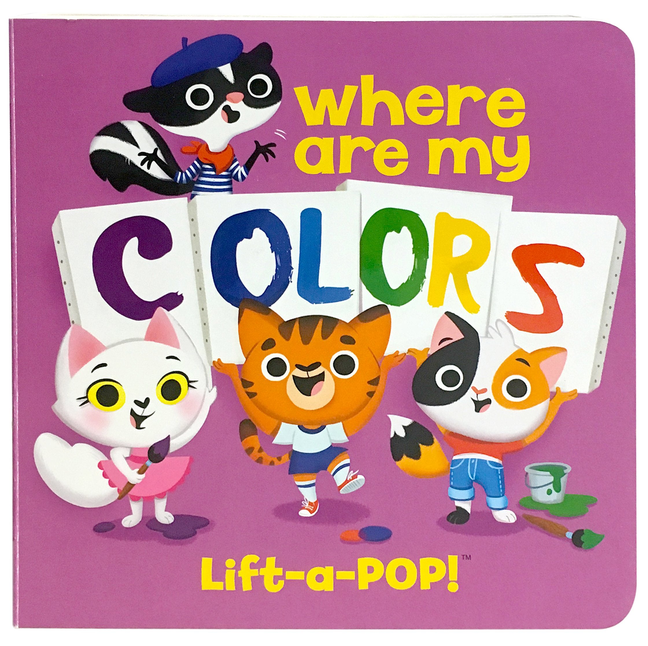 Where are my Colors: LiftaPop Children's Board Book,Used