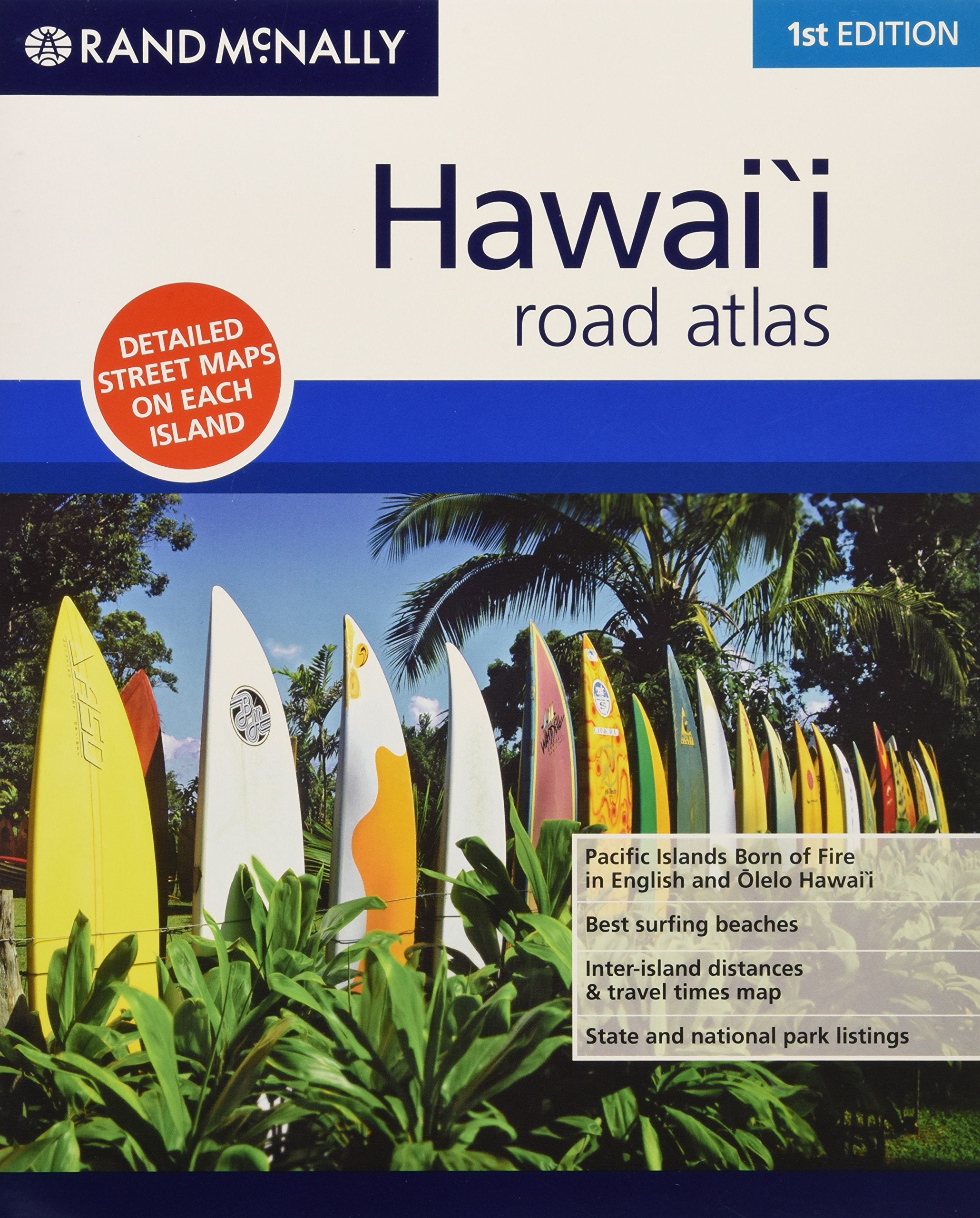Rand McNally Hawai'i State Road Atlas (English and Hawaiian Edition),Used