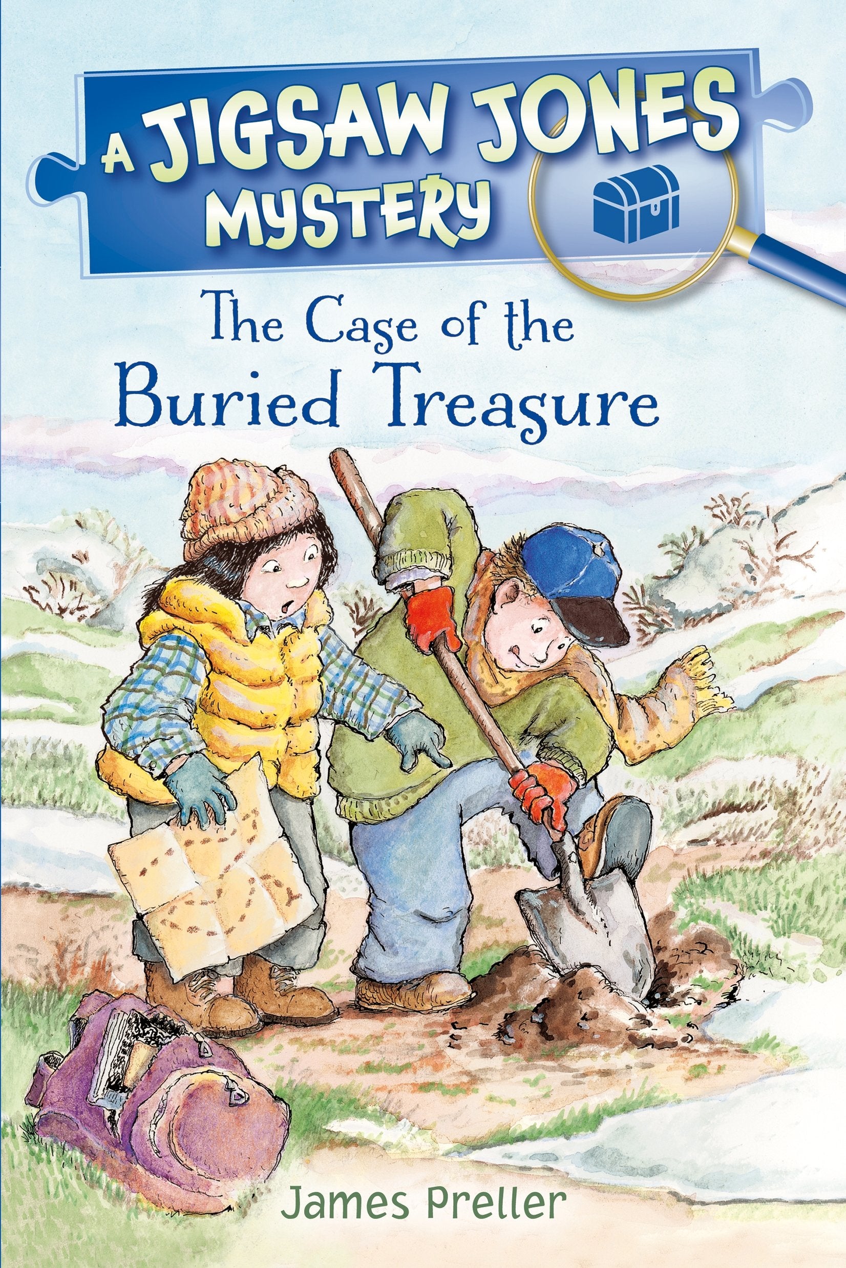 Jigsaw Jones: The Case of the Buried Treasure (Jigsaw Jones Mysteries),Used