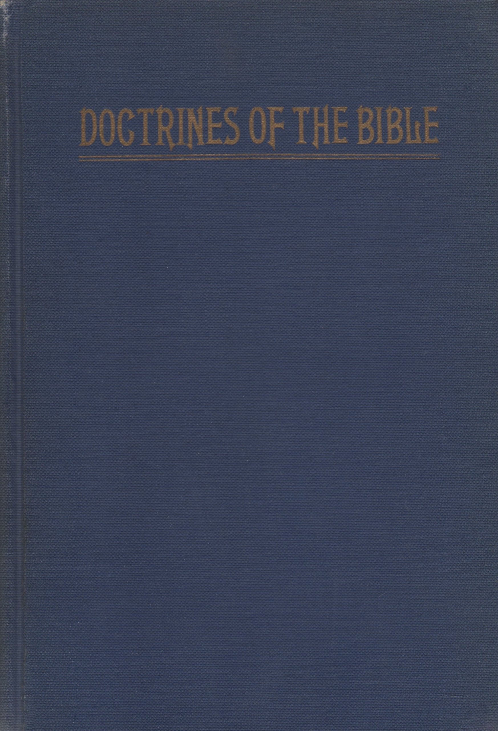 Doctrines of the Bible,Used