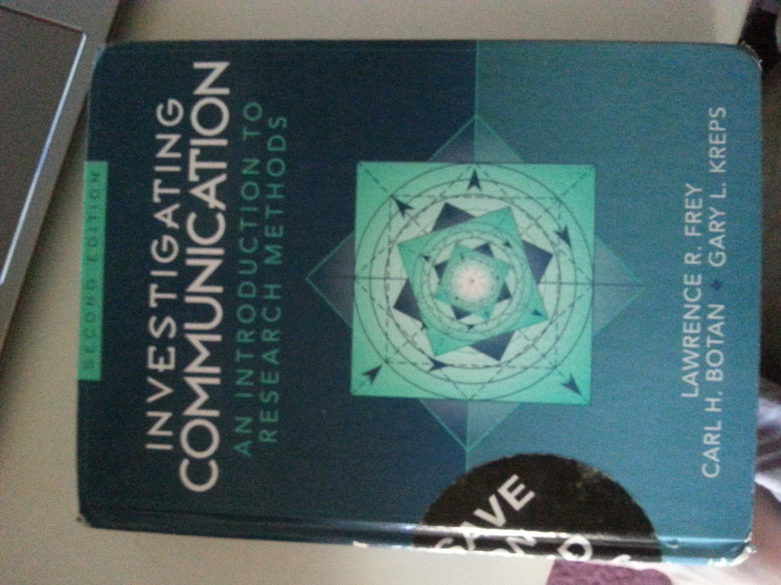 Investigating Communication: An Introduction To Research Methods (2Nd Edition)-new