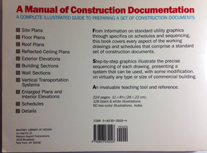 A Manual Of Construction Documentation,New
