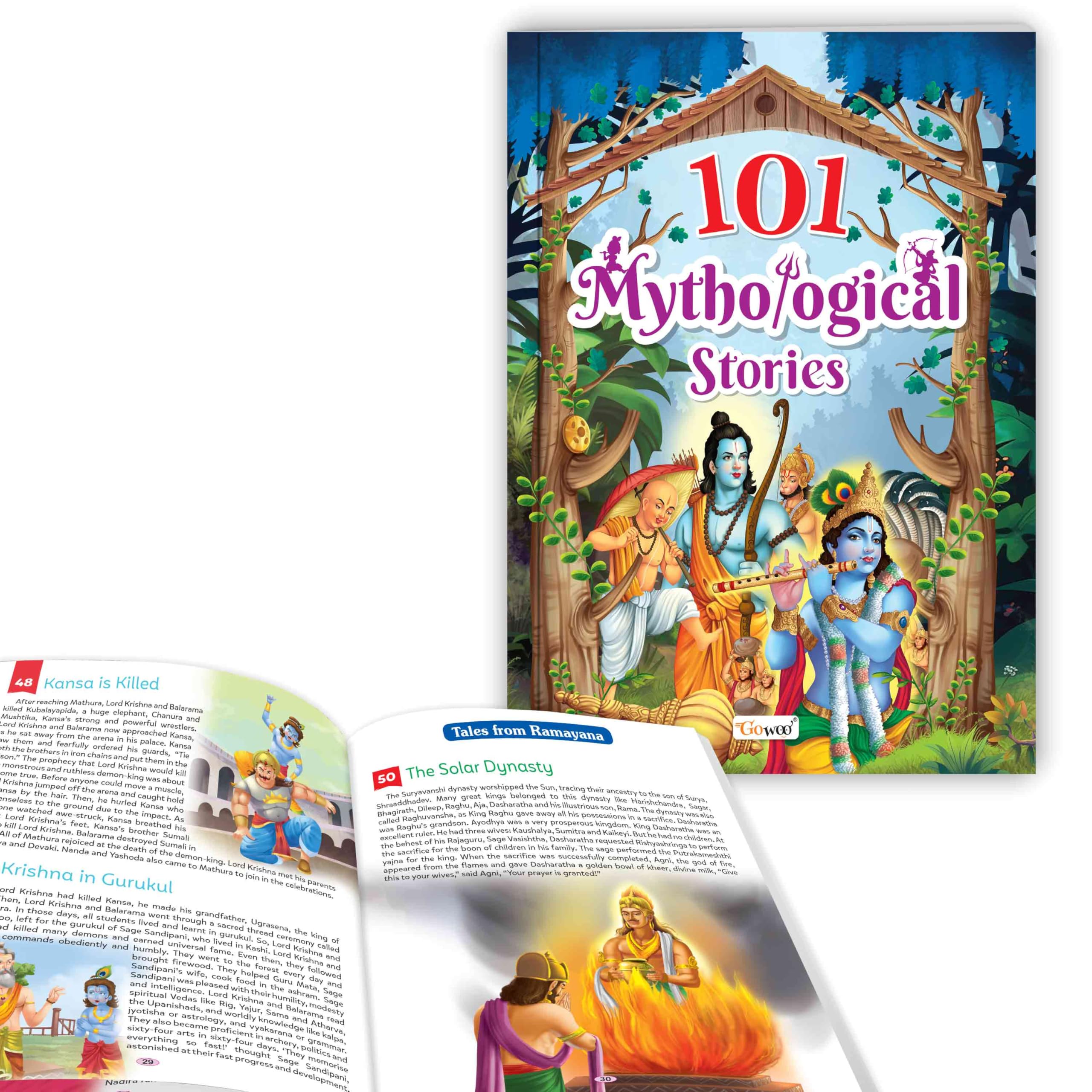 101 Mythological Stories For Kids (Paperback) (Ages 3-12) : Adventures In Mythology For Curious Kids, Bedtime Story Book, ChildrenS Storybooks For Learning