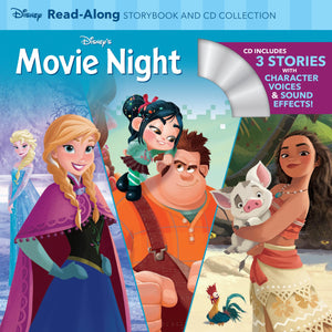 Disney's Movie Night ReadAlong Storybook and CD Collection: 3In1 Feature Animation BindUp,New