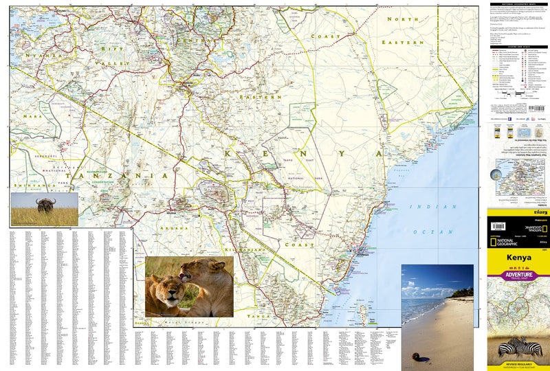 Kenya Map (National Geographic Adventure Map, 3205)