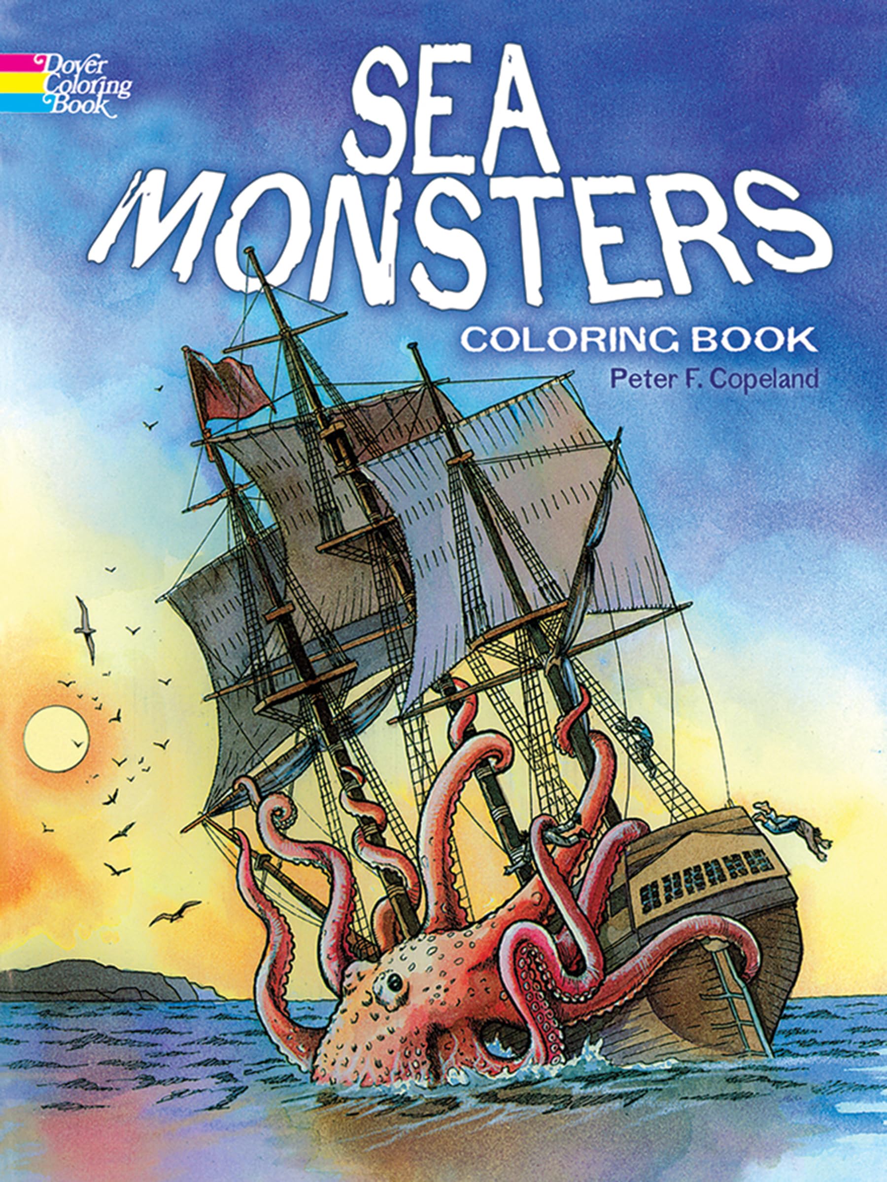 Sea Monsters Coloring Book (Dover Sea Life Coloring Books),Used
