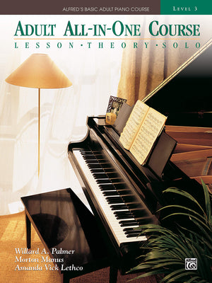 Adult Allinone Course: Lesson, Theory, Solo. Level 3 (Alfred'S Basic Adult Piano Course) (Alfred'S Basic Adult Piano Course, B,Used