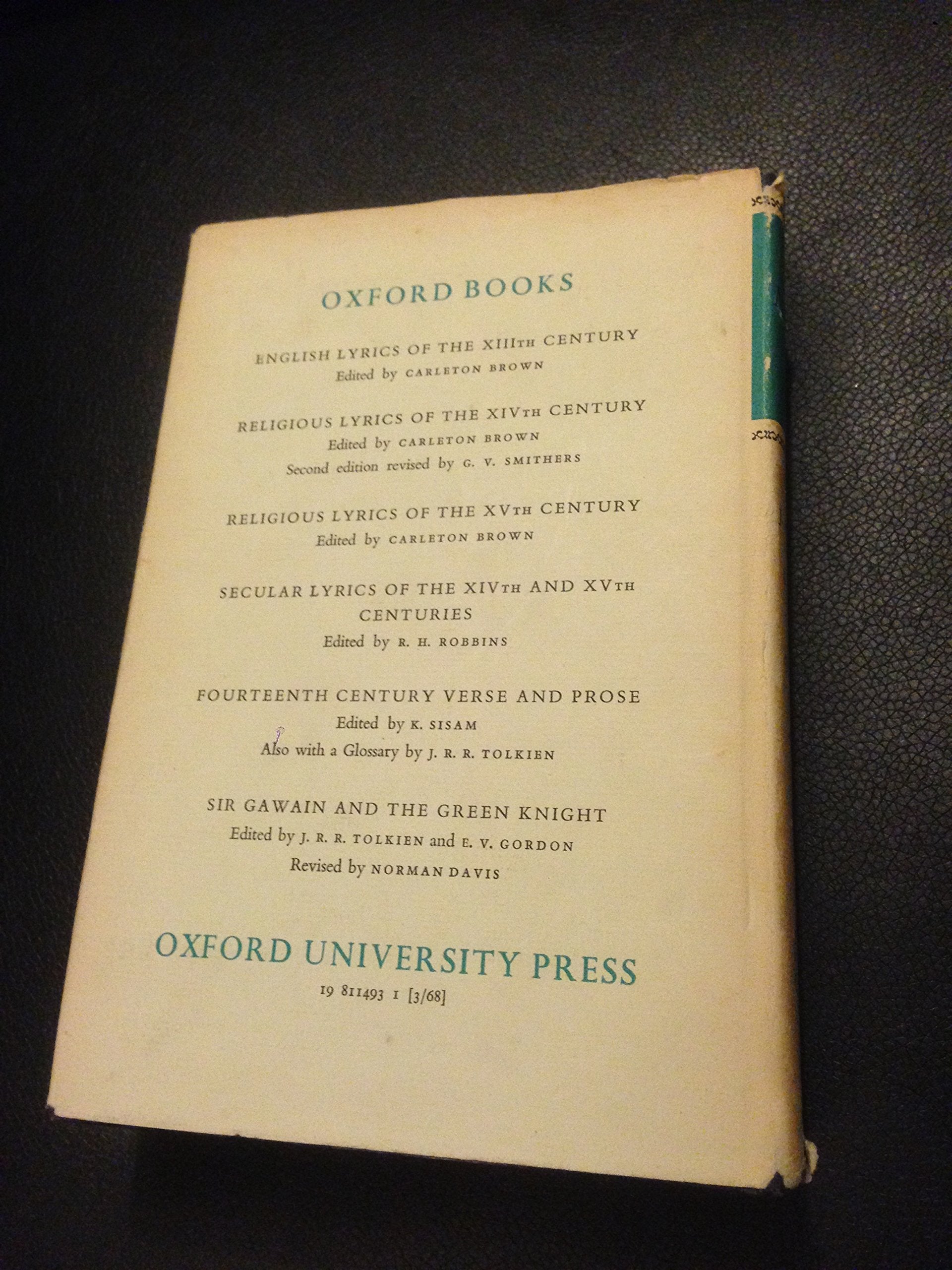 Early Middle English Verse And Prose, 2Nd Edition-new