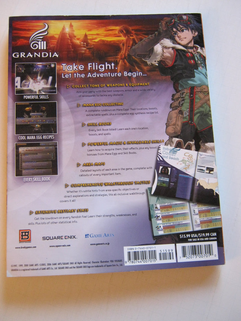 Grandia III Official Strategy Guide (Brady Games),Used