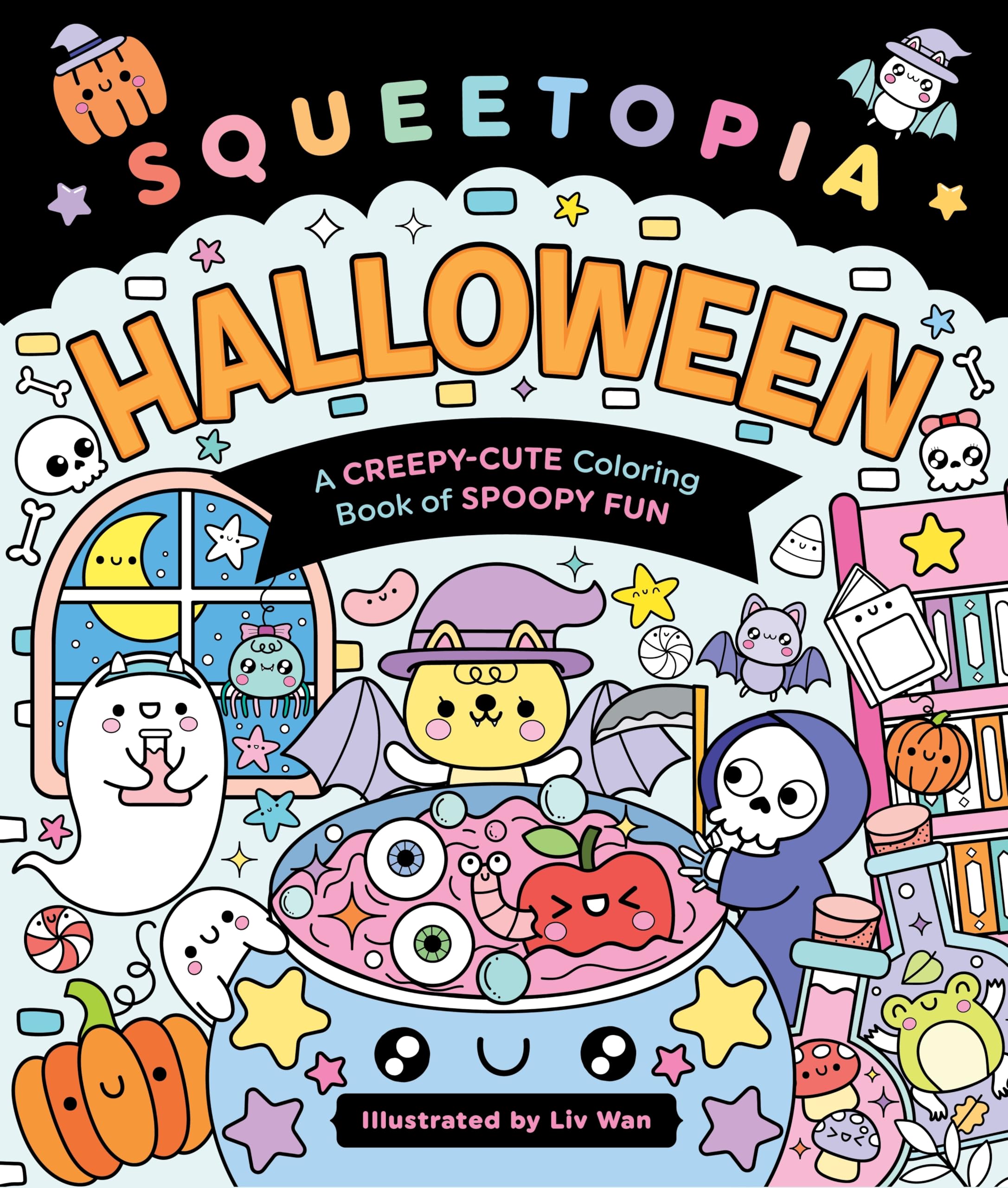 Squeetopia: Halloween: A CreepyCute Coloring Book Of Spoopy Fun