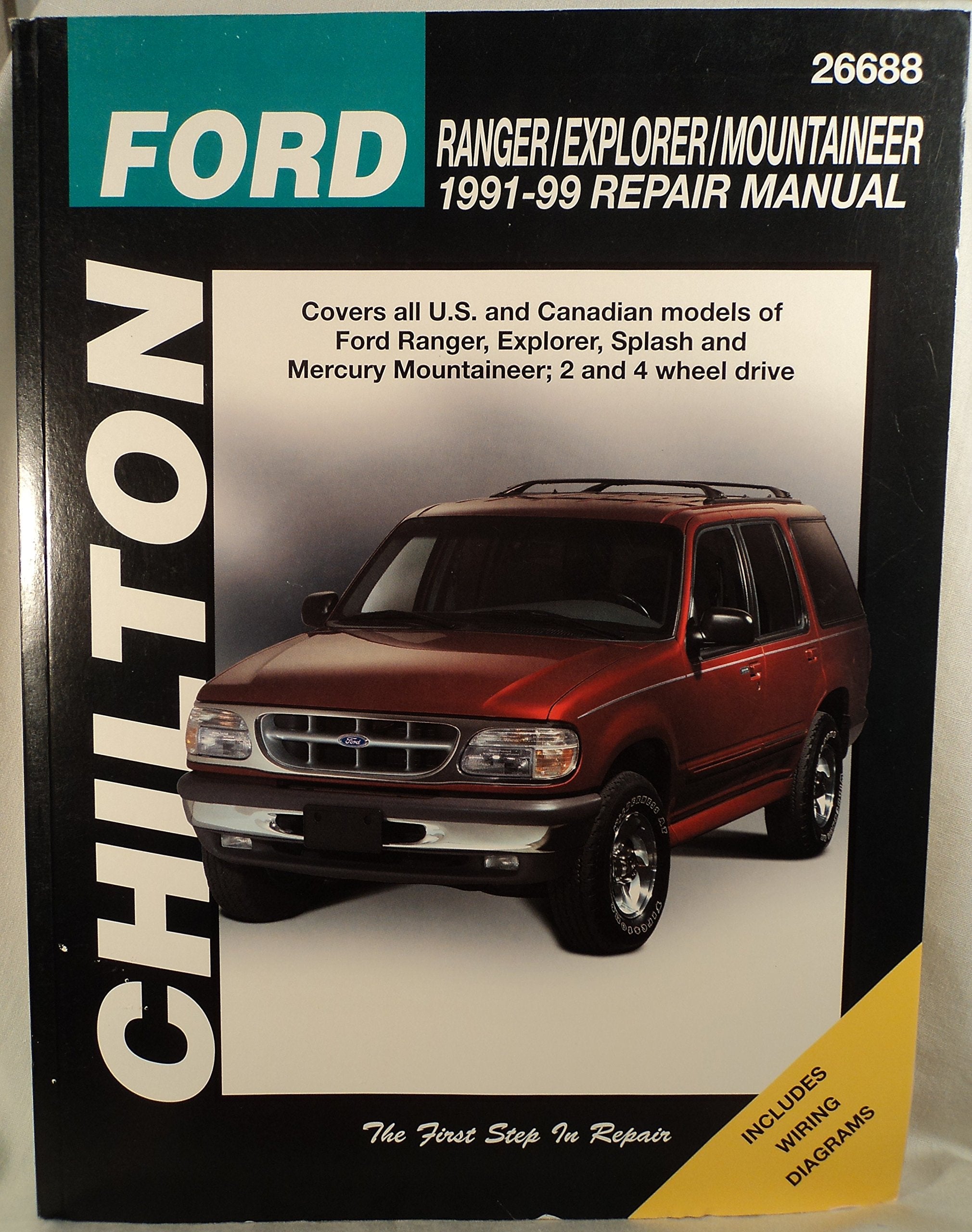 Ford Ranger, Explorer, and Mountaineer, 199199 (Chilton Total Car Care Series Manuals),Used