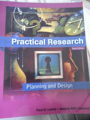 Practical Research: Planning and Design (9th Edition,Used
