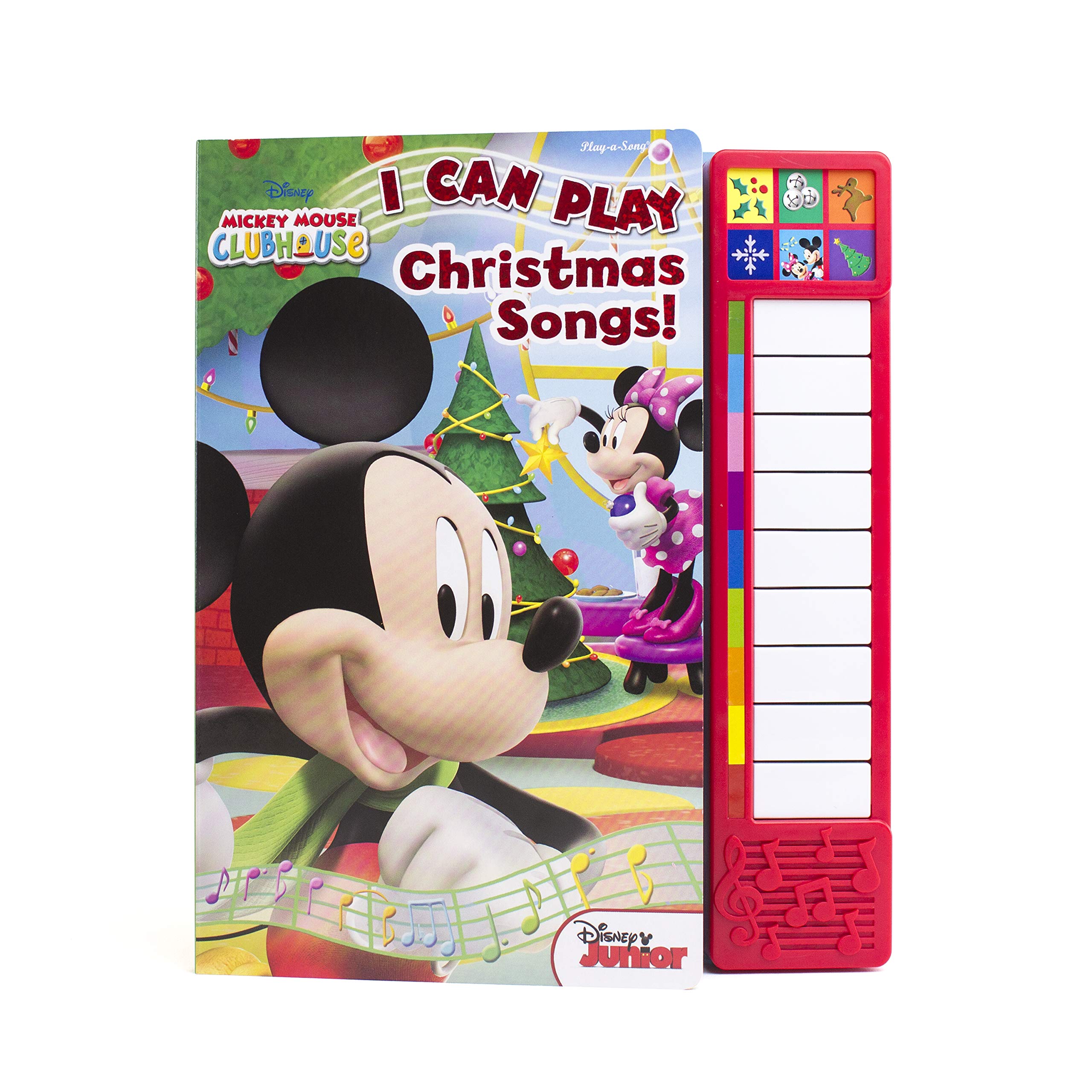 Disney Mickey Mouse  I Can Play Christmas Songs Sound Book with BuiltIn Keyboard  PI Kids,Used