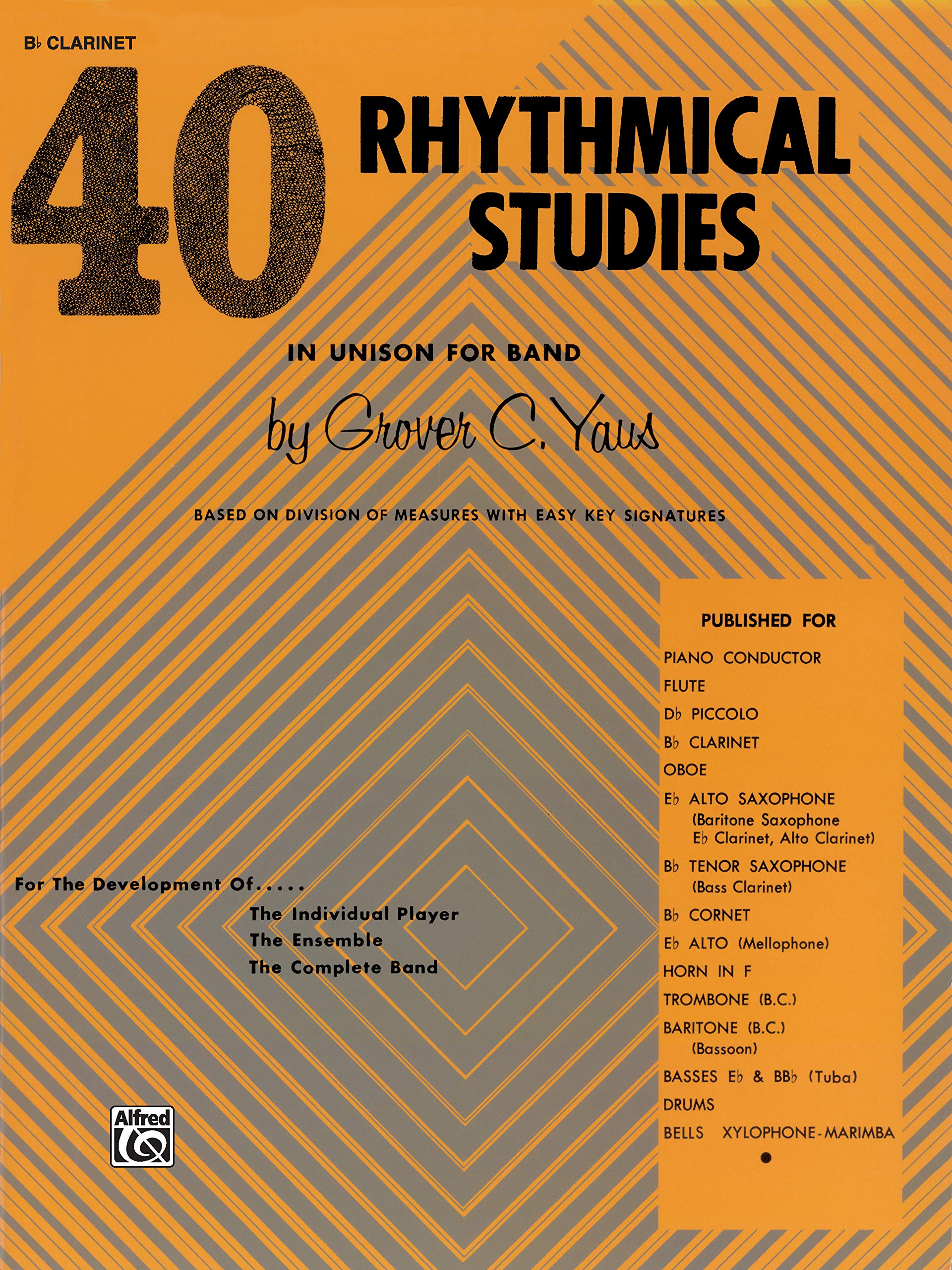 40 Rhythmical Studies: Bflat Clarinet,Used