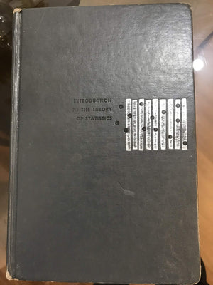 Introduction To The Theory Of Statistics,New