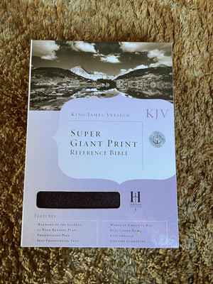 Kjv Super Giant Print Reference Bible, Burgundy Bonded Leather (King James Version)