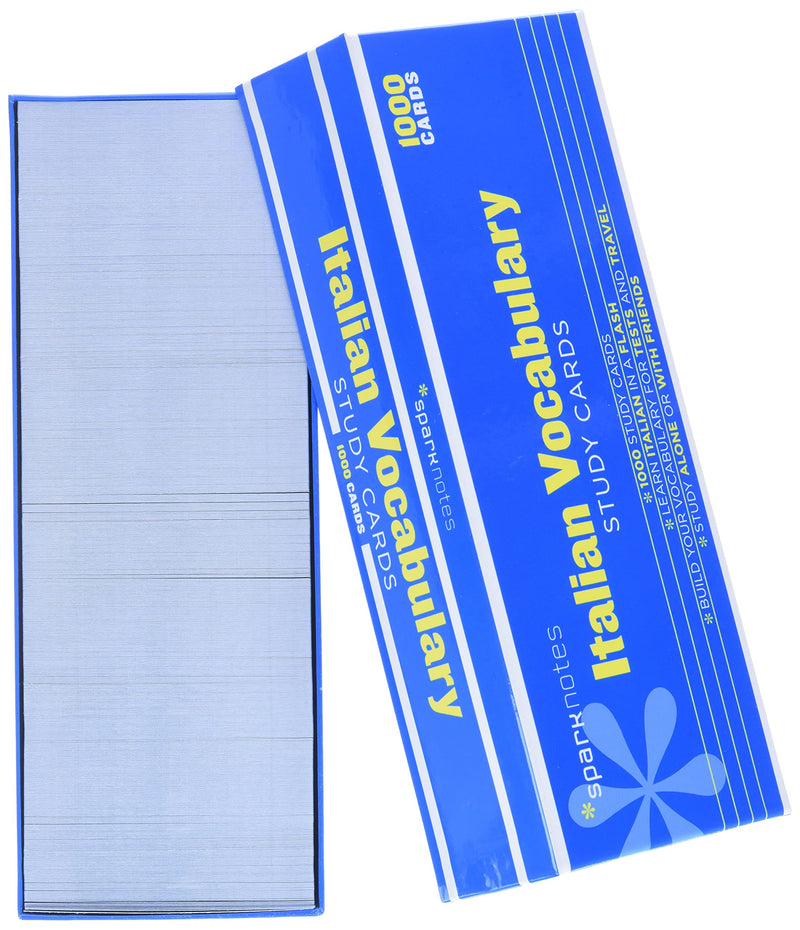 Italian Vocabulary SparkNotes Study Cards (Volume 12),New