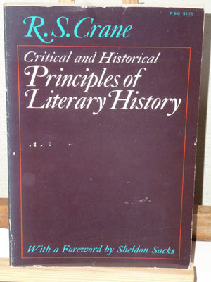 Critical and Historical Principles of Literary History,Used