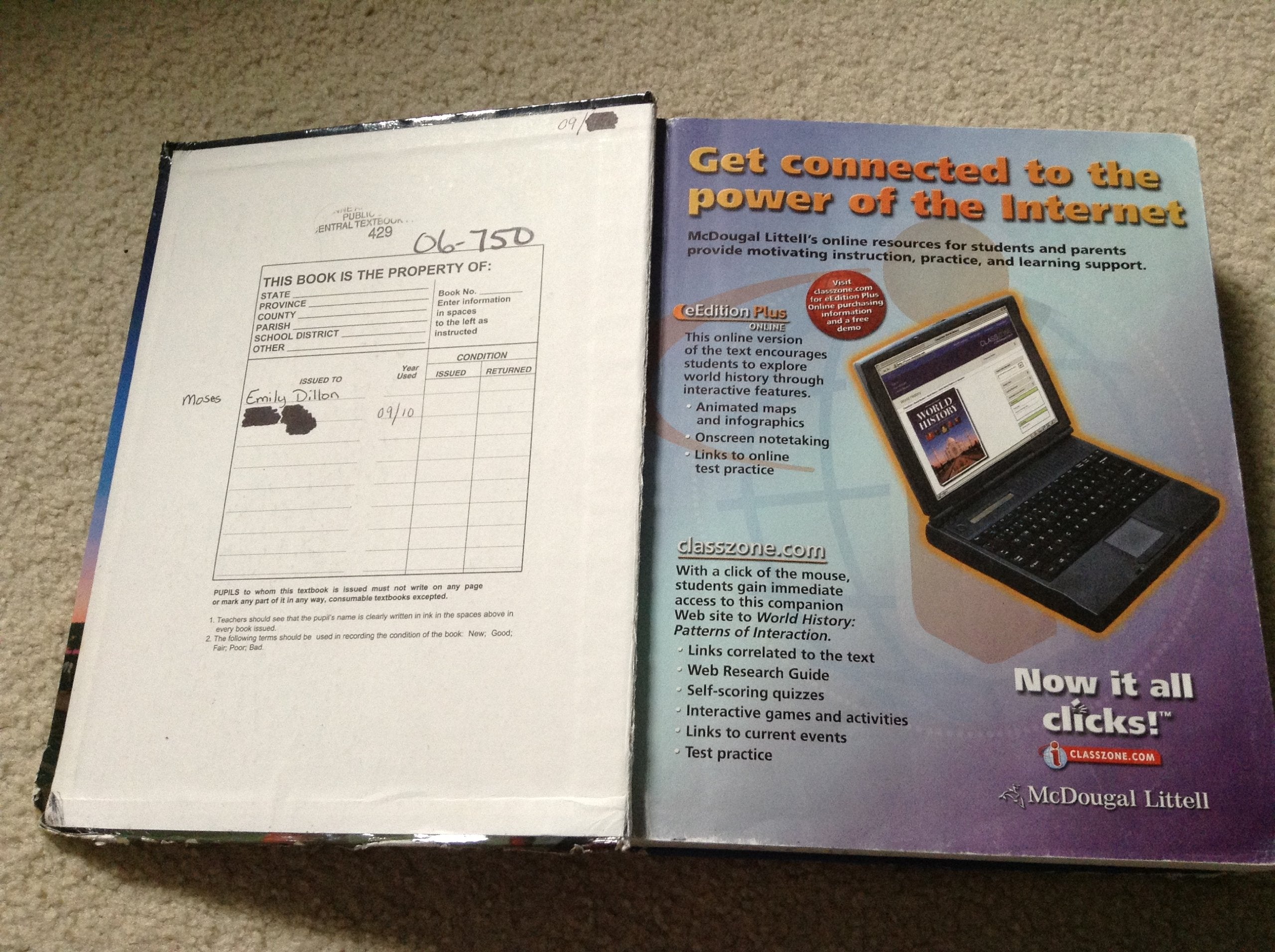 World History: Patterns of Interaction: Student Edition 2007,New