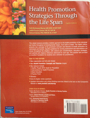 Health Promotion Strategies Through The Life Span,New