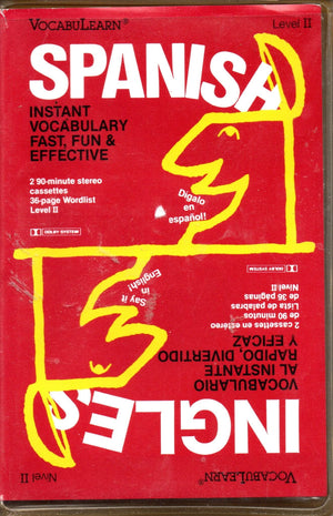 VocabulearnSpanish/English Level 2: Instant Vocabulary Fast, Fun, and Effective (2 Cassettes and Wordlist),Used