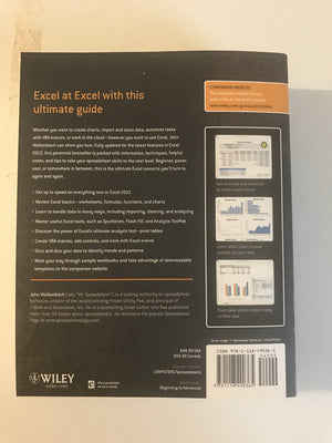 Excel 2013 Bible,Used