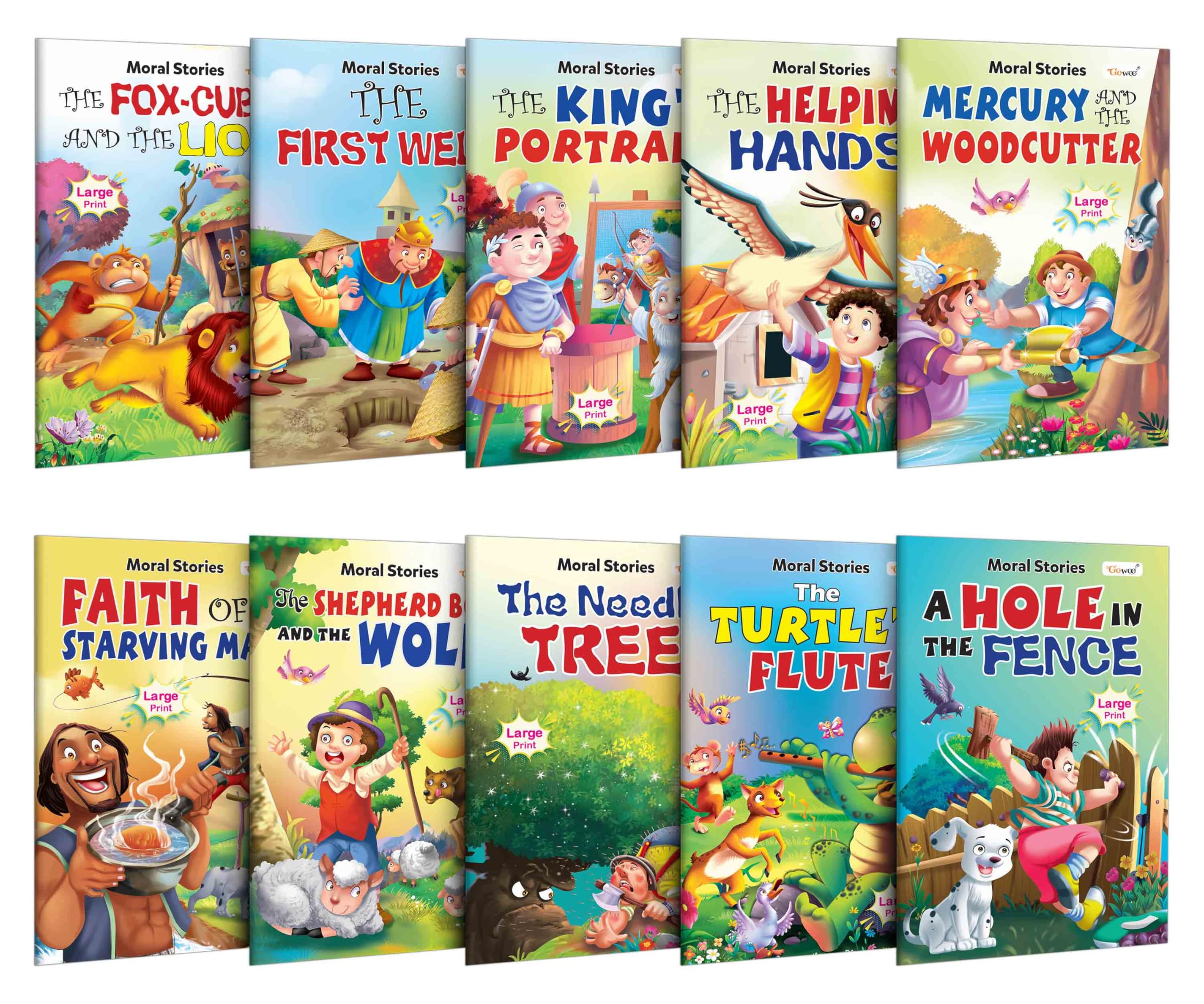 My First Picture Story Library Pack 1  Combo Of 10 Pre-School Books | Gift Set For Kids