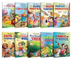 My First Picture Story Library Pack 1  Combo Of 10 Pre-School Books | Gift Set For Kids