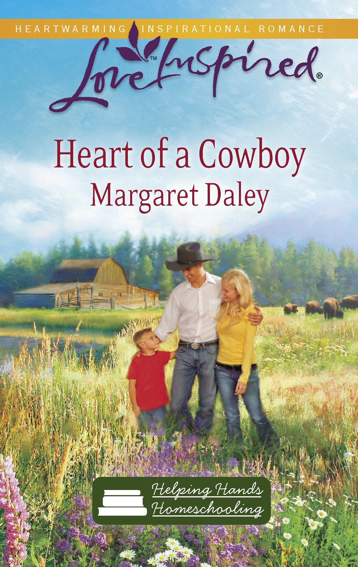 Heart of a Cowboy (Helping Hands Homeschooling Series #2) (Love Inspired #573),Used