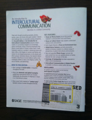An Introduction to Intercultural Communication: Identities in a Global Community,Used