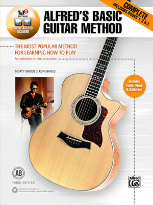 Alfred'S Basic Guitar Method, Complete: The Most Popular Method For Learning How To Play, Book & Online Video/Audio/Software (Al