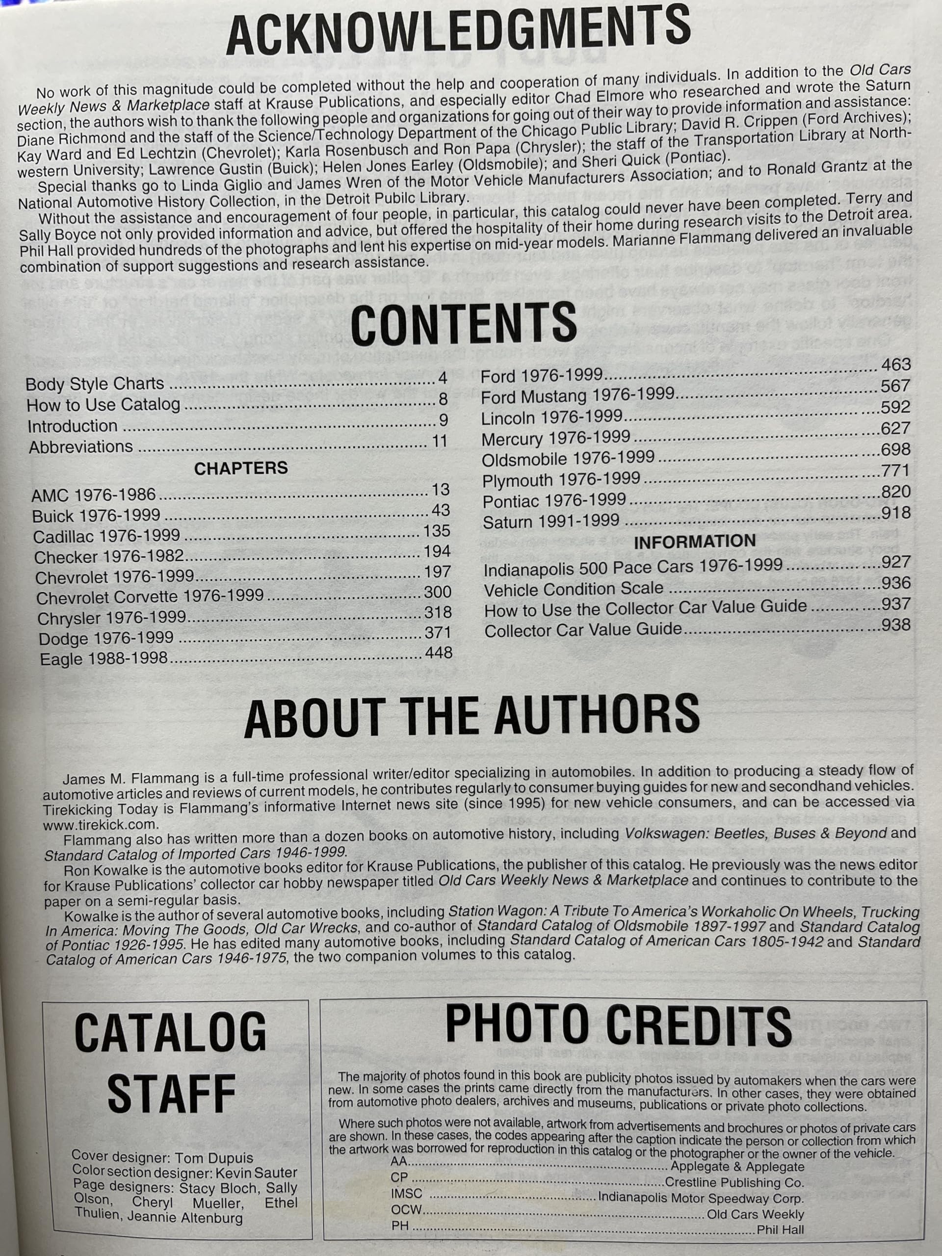 Standard Catalog of American Cars, 19761999,Used