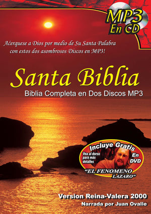 Santa Biblia ReinaValera 2000 Antiguos y Nuevos TestamentosCompleta en Dos Discos MP3PLUS Free Spanish DVD El Fenmeno de La,Used
