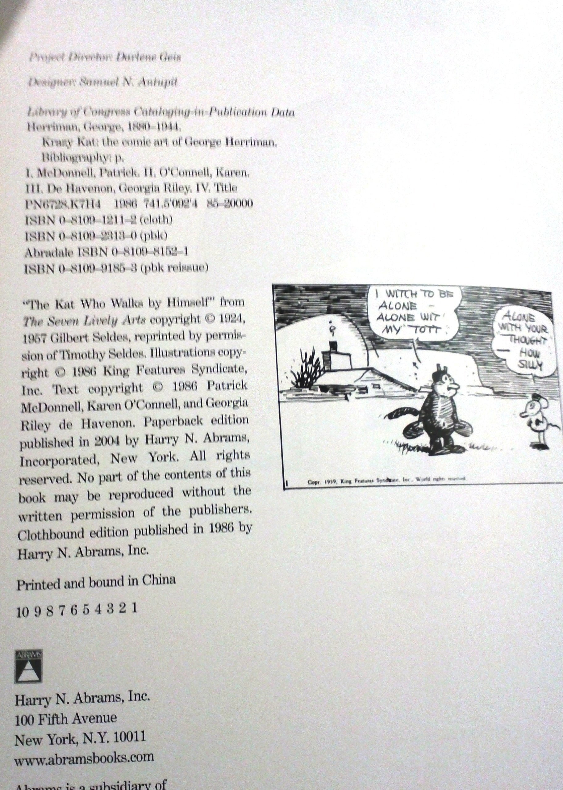 Krazy Kat: The Comic Art of George Herriman,New
