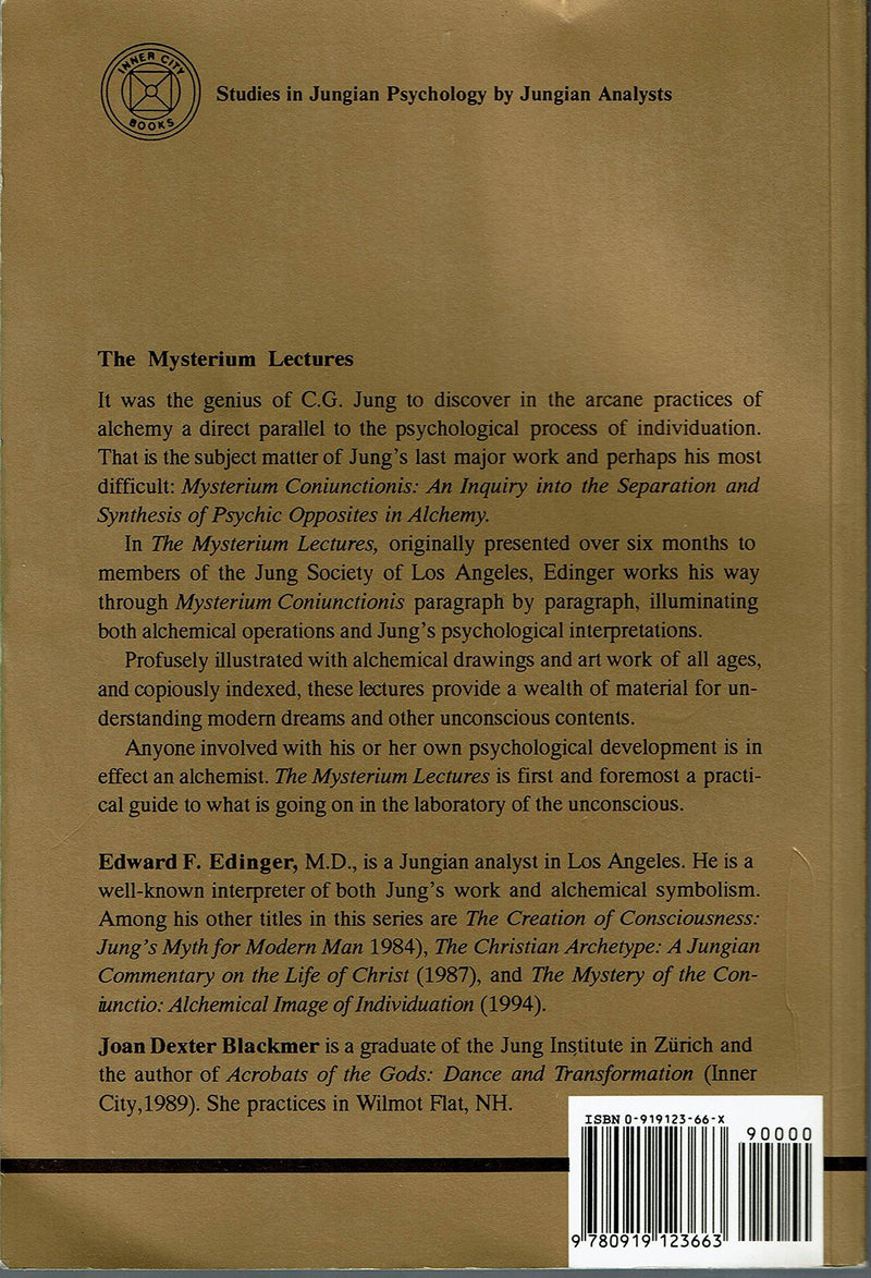 The Mysterium Lectures (STUDIES IN JUNGIAN PSYCHOLOGY BY JUNGIAN ANALYSTS),New