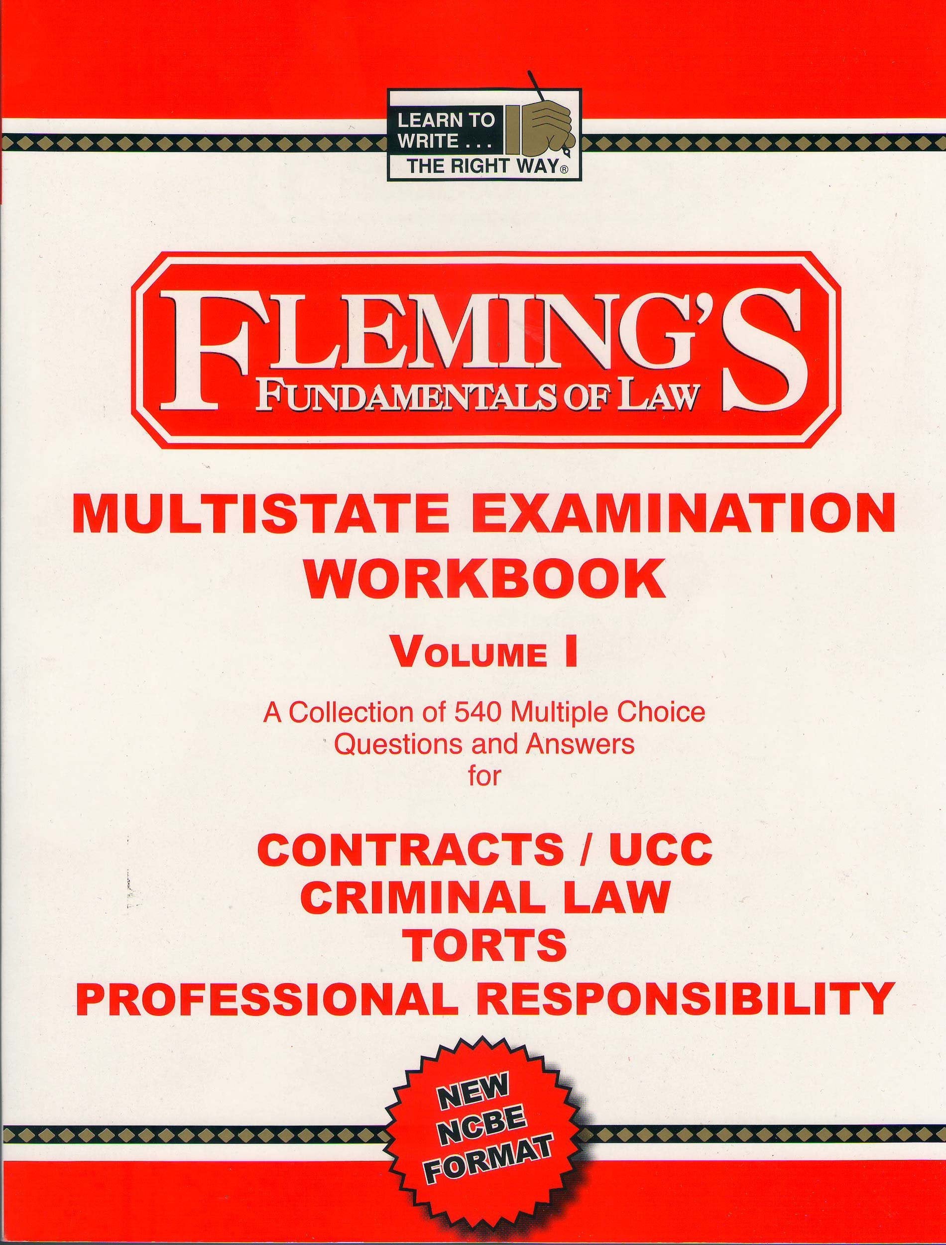 Multistate Examination Workbook, Volume 1,Used